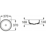 Roca Inspira ROUND A327523640 檯上洗手盆（瑪瑙色）：Fineceramic薄陶、圓形設計、多樣組合